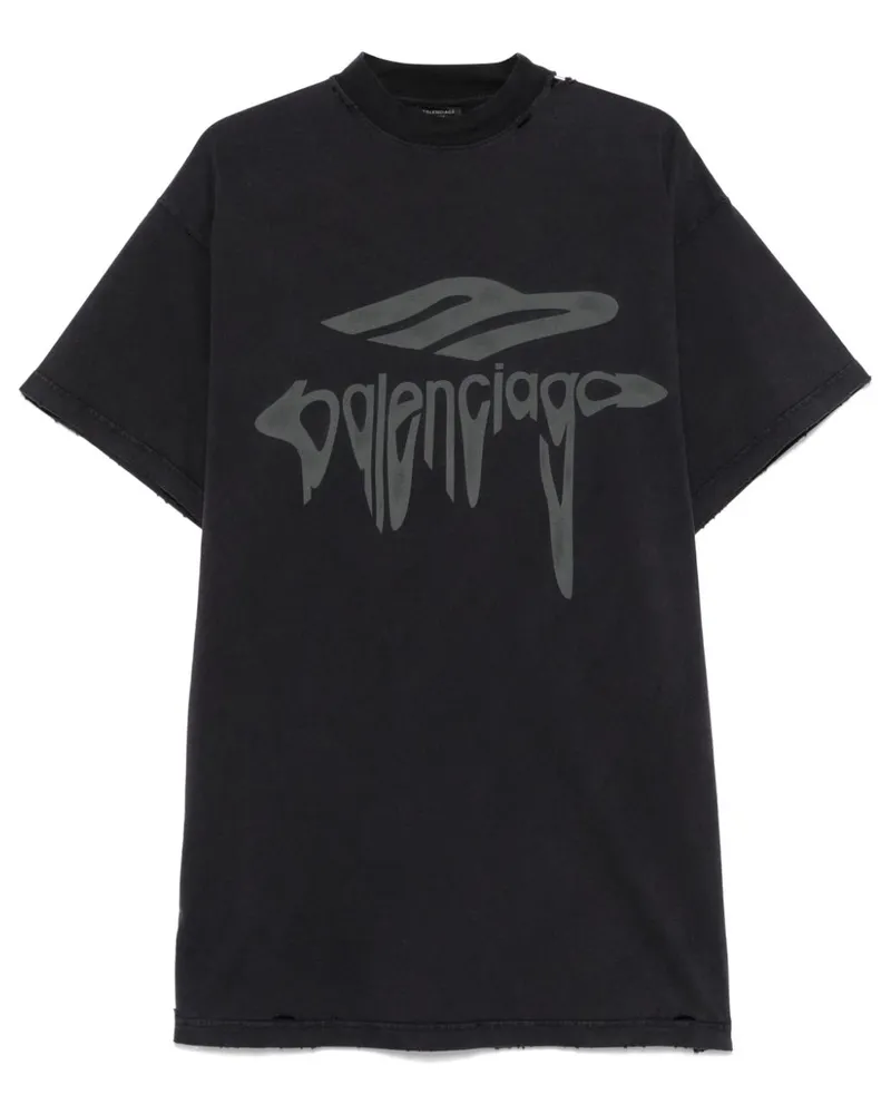 Balenciaga 3B Liquefied T-Shirt - Schwarz Schwarz