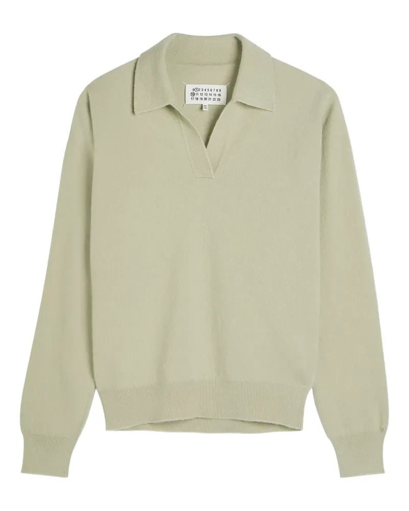 Maison Margiela Strickoberteil mit V-Ausschnitt - Grün Grün