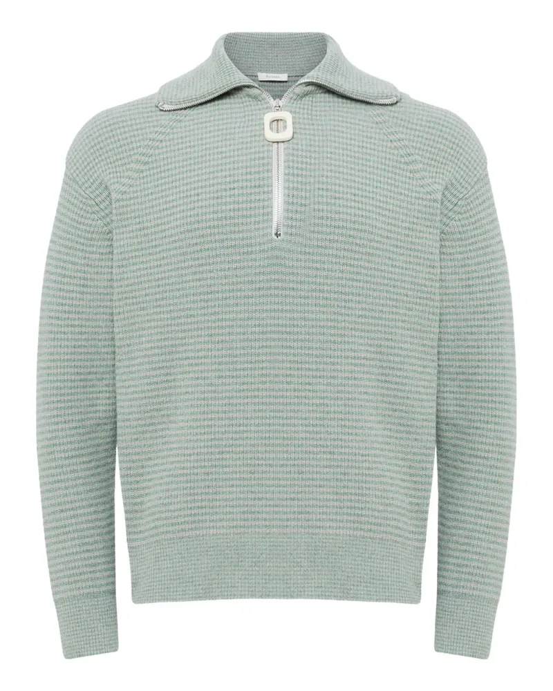 J.W.Anderson Pullover mit Waffelstrick-Muster - Blau Blau