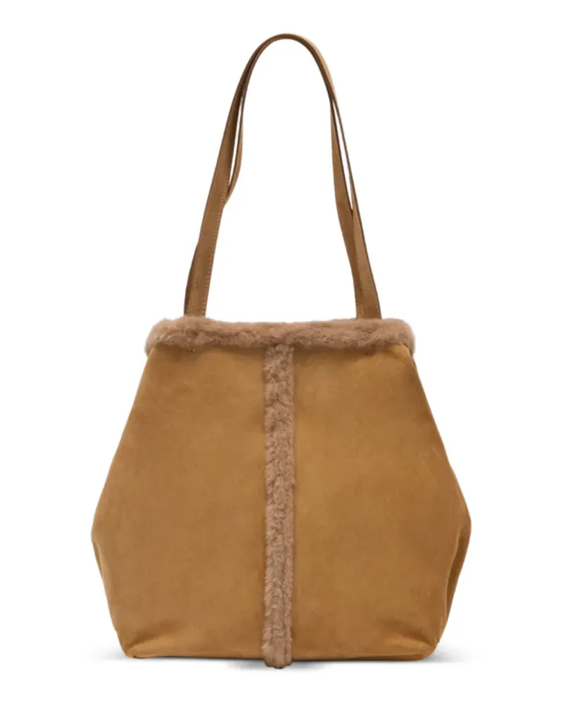 Vanessa Bruno Shopper mit glattem Henkel - Braun Braun