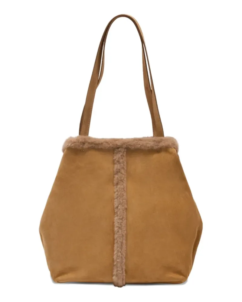 Vanessa Bruno Shopper mit glattem Henkel - Braun Braun