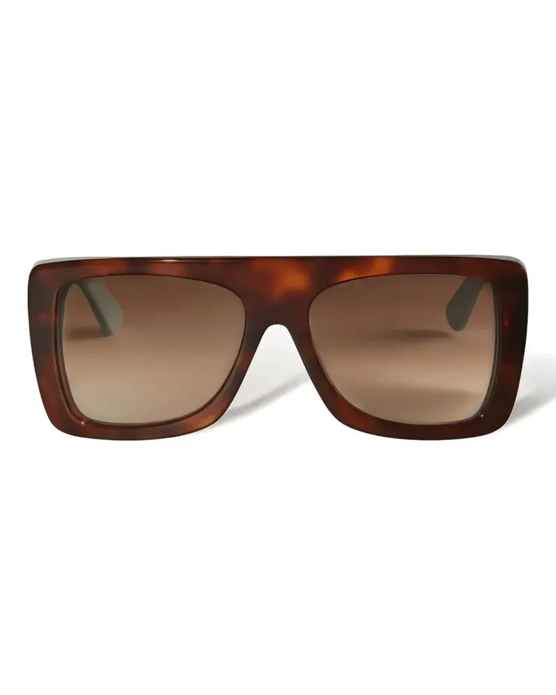 Emilio Pucci rectangle-frame sunglasses - Braun Braun