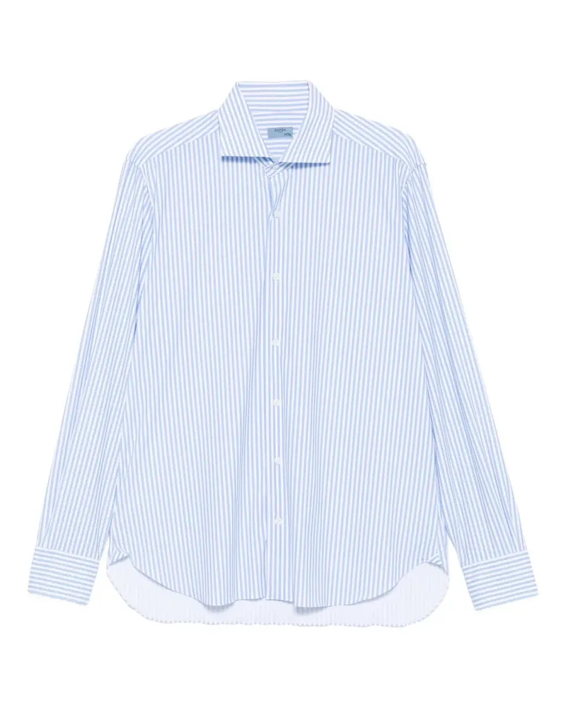 BARBA Gestreiftes Hemd - Blau Blau