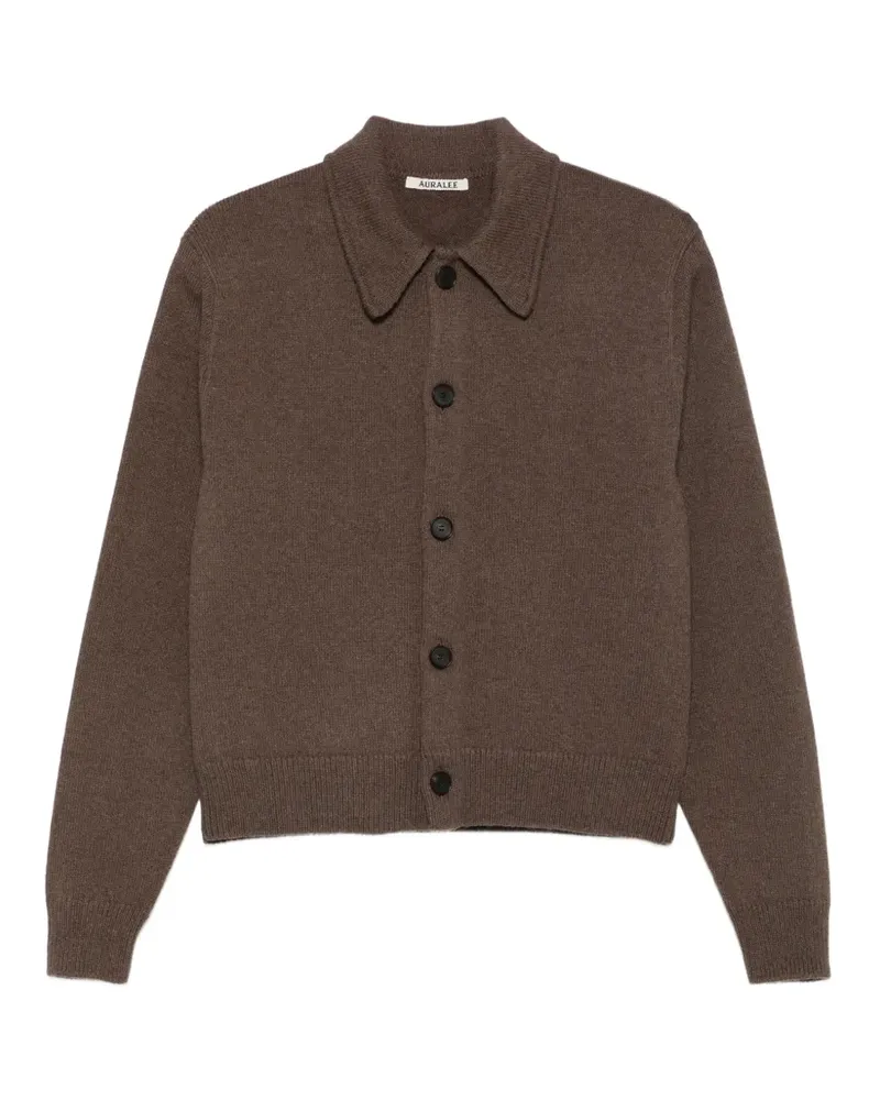 AURALEE Fein gestrickter Cardigan - Braun Braun