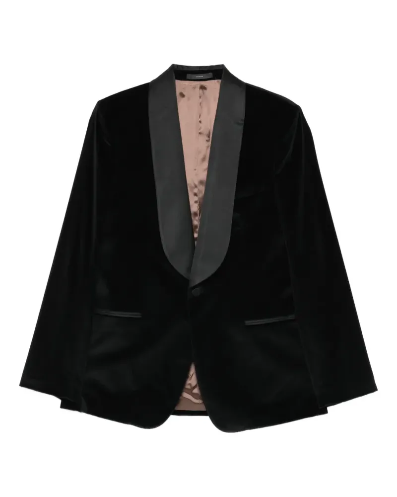 Paul Smith shawl-collar velvet blazer - Schwarz Schwarz