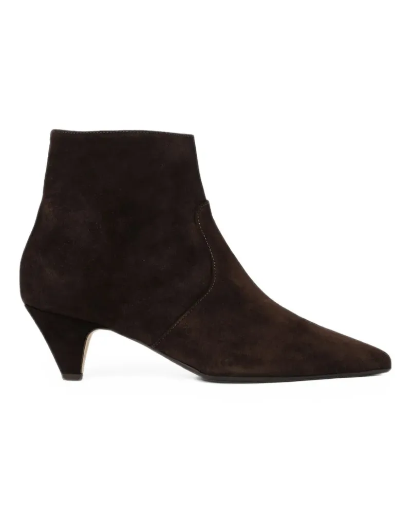 Anna F. pointed-toe suede ankle boots - Braun Braun
