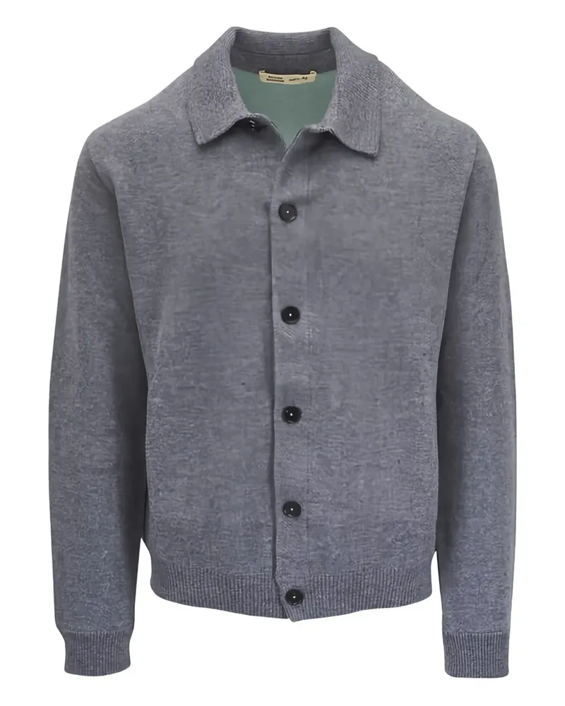 Maurizio Baldassari button-fastening collared shirt jacket - Grau Grau