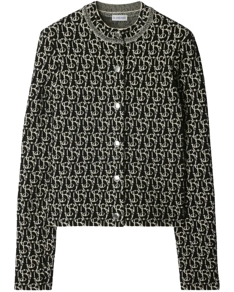 Burberry Cardigan mit B-Anhänger - Schwarz Schwarz
