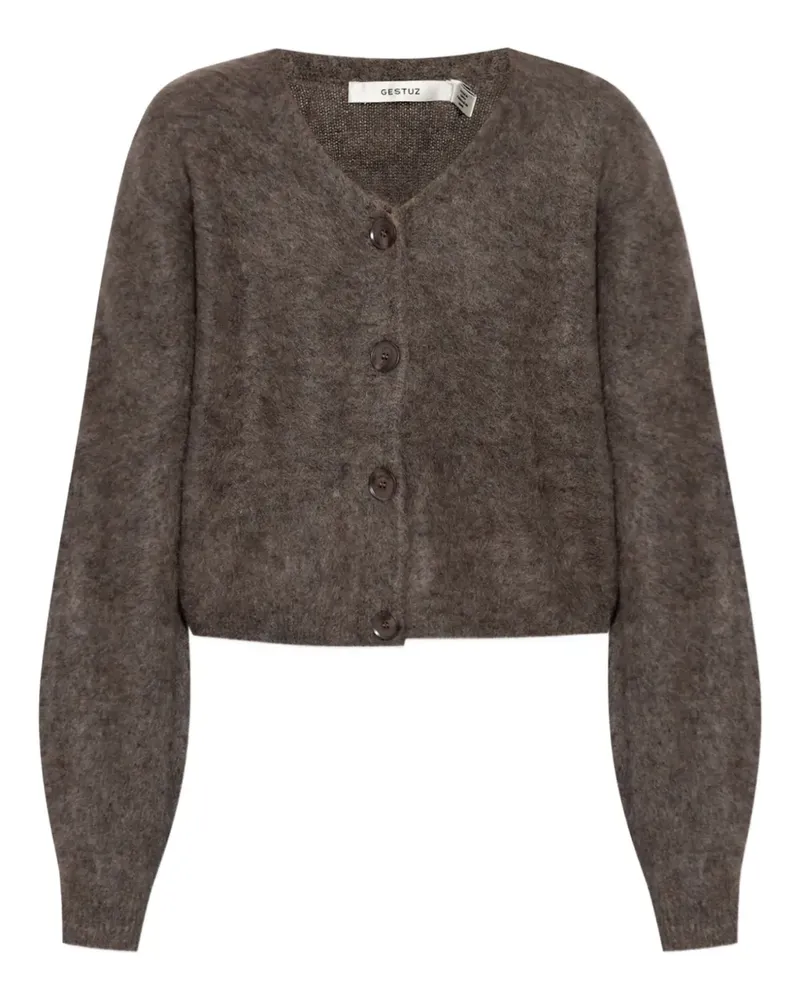 Gestuz Geknöpfter Cardigan - Braun Braun