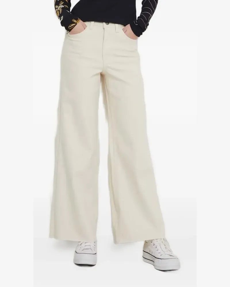 Desigual Jeans mit Logo-Stickerei - Nude Nude