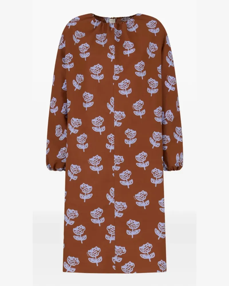Marni Kleid mit Blumen-Print - Rot Rot