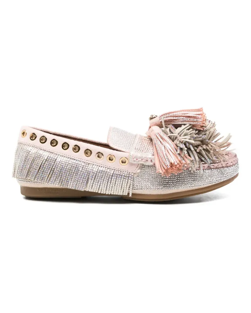 Kurt Geiger tassel fringed loafers - Silber Silber