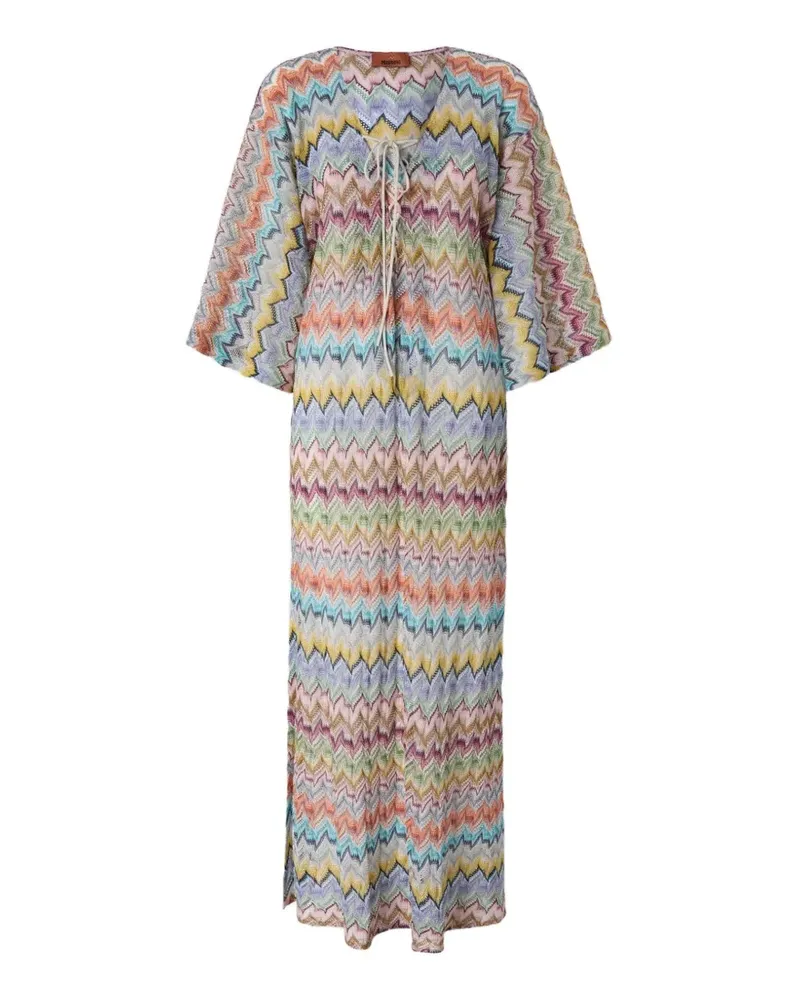 Missoni Langer Kaftan aus Viskose-Lamé - Nude Nude