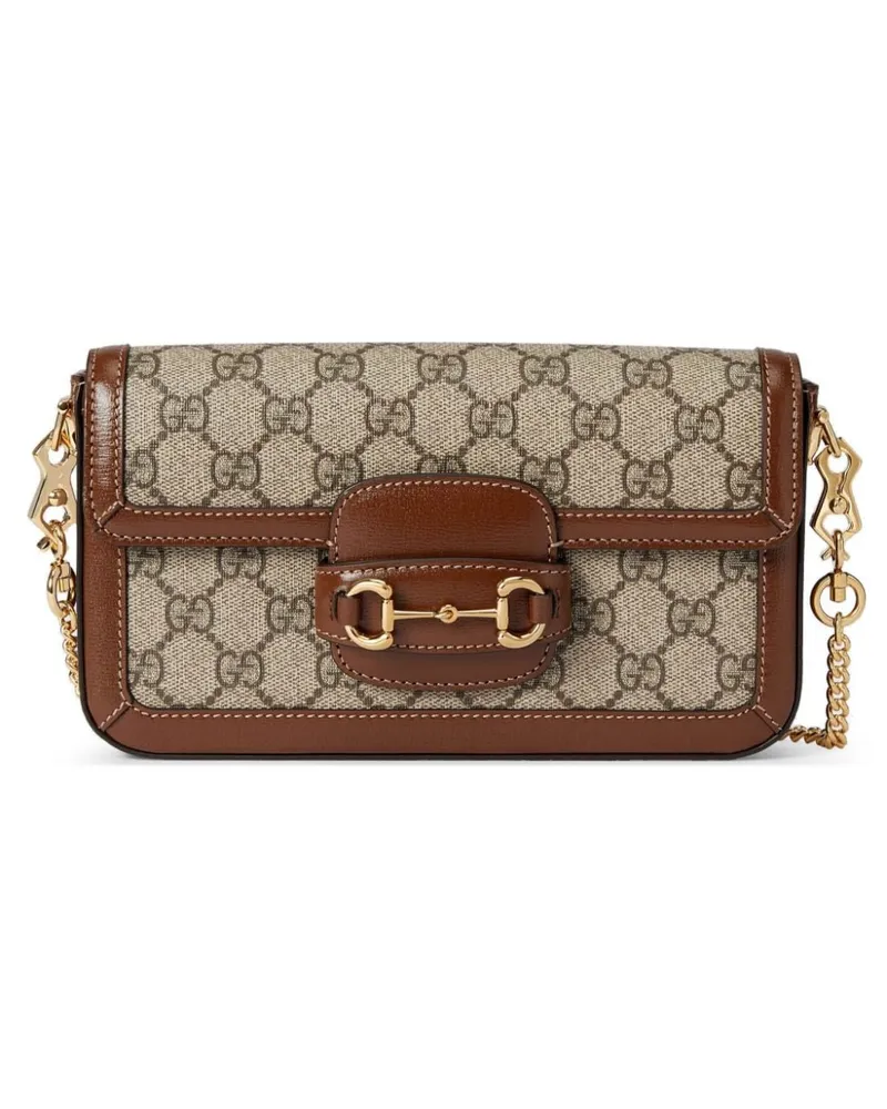 Gucci Mini Horsebit 1955 Schultertasche - Nude Nude