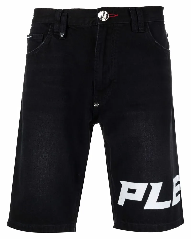 Philipp Plein Knielange Mykonos Shorts Schwarz