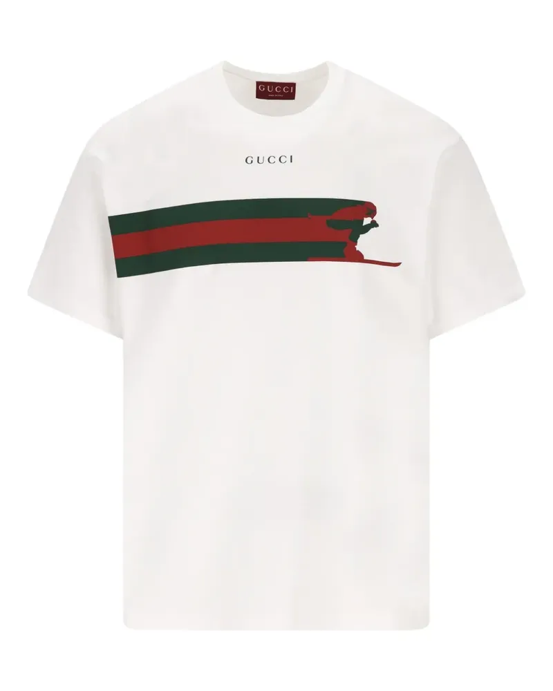 Gucci logo-detail T-shirt - Weiß Weiß