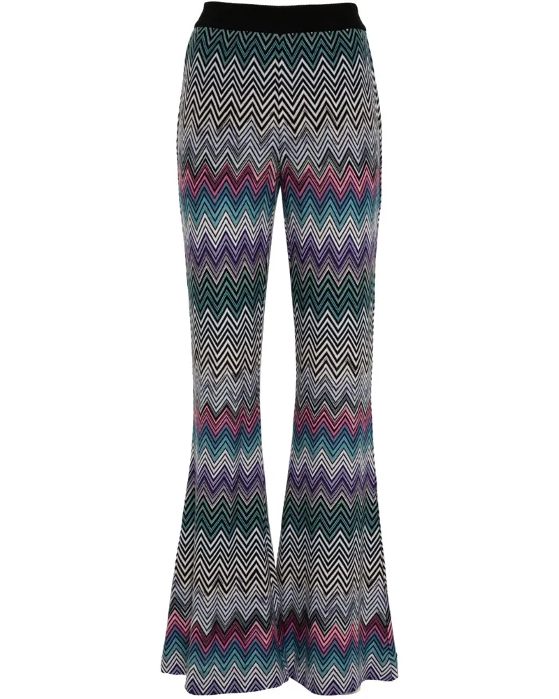 Missoni Ausgestellte Hose mit Zickzackmuster - Rosa Rosa