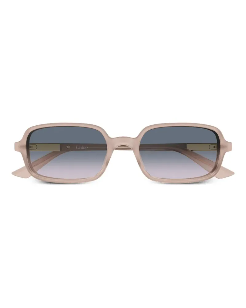 Chloé rectangle-frame sunglasses - Nude Nude