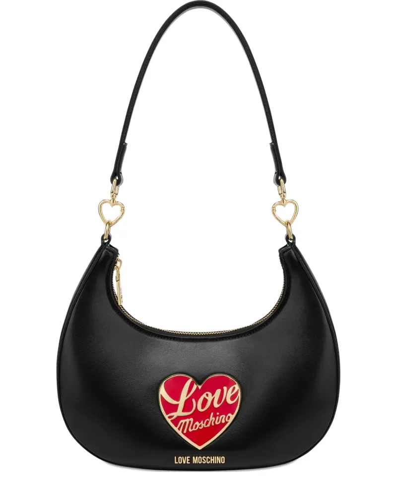 Moschino Klassische Schultertasche - Schwarz Schwarz