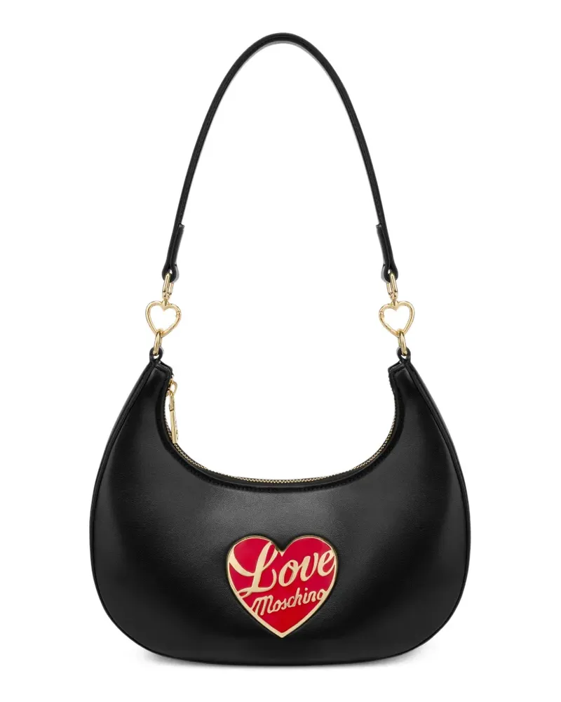 Moschino Klassische Schultertasche - Schwarz Schwarz