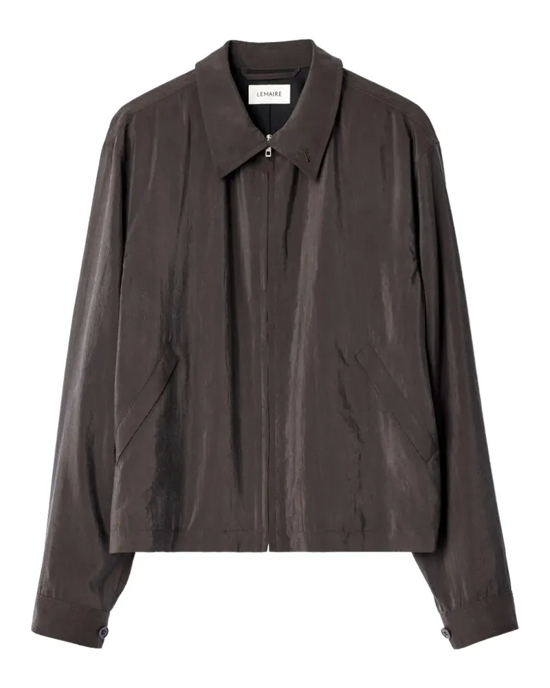 Christophe Lemaire Leichter Blouson aus trockener Seide - Braun Braun