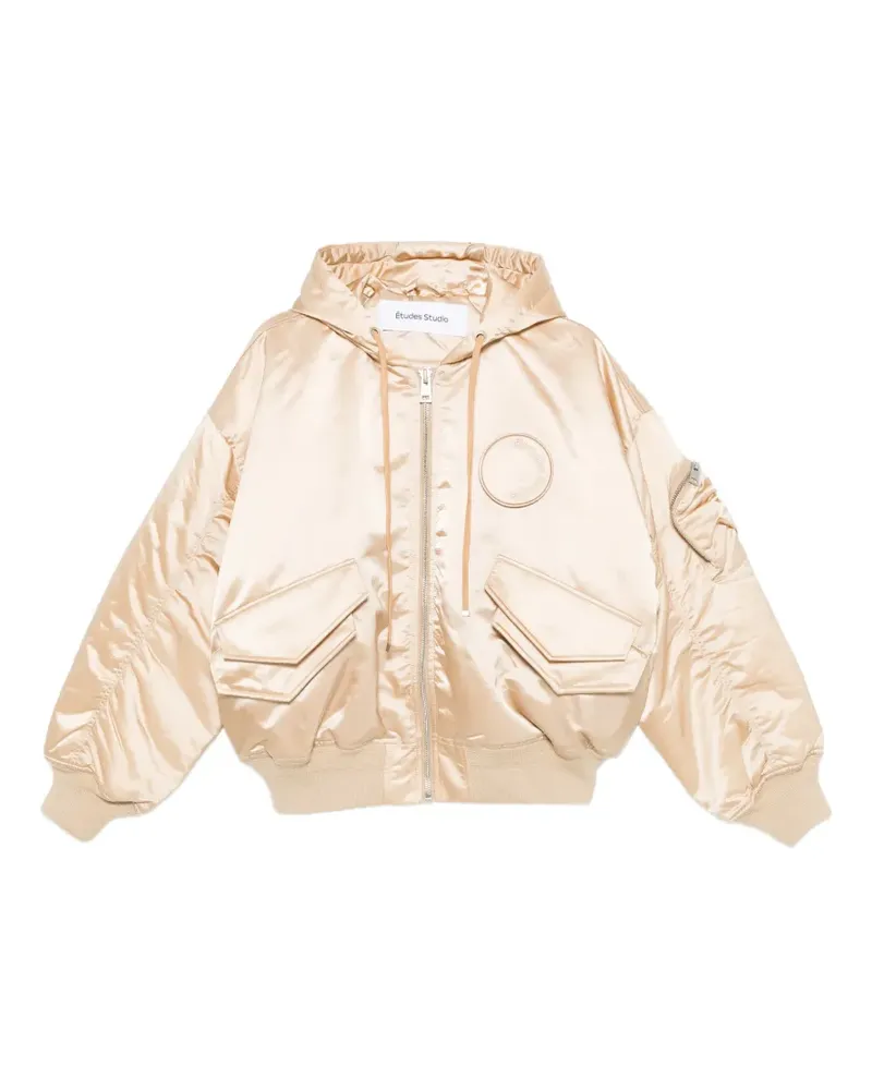 Études Studio Oversized-Bomberjacke mit Kapuze - Nude Nude