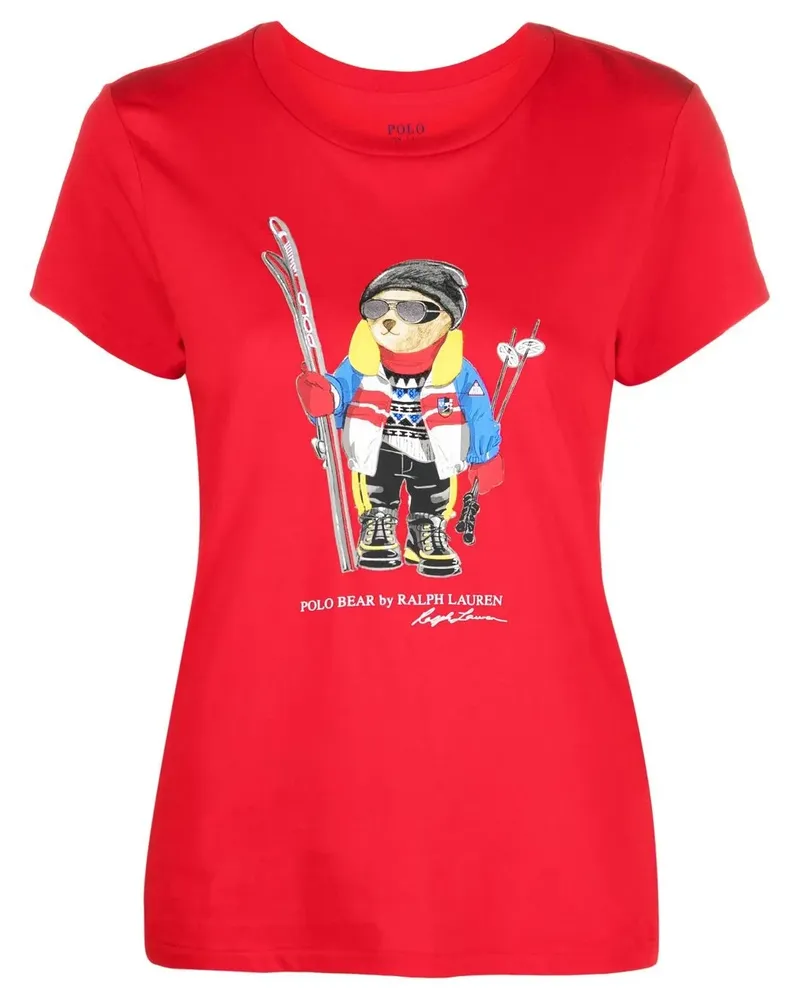 Ralph Lauren T-Shirt mit Logo-Print - Rot Rot
