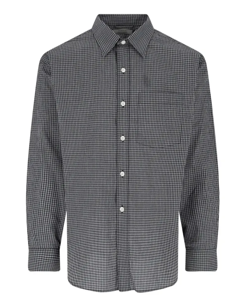 Mfpen checked long-sleeve shirt - Schwarz Schwarz
