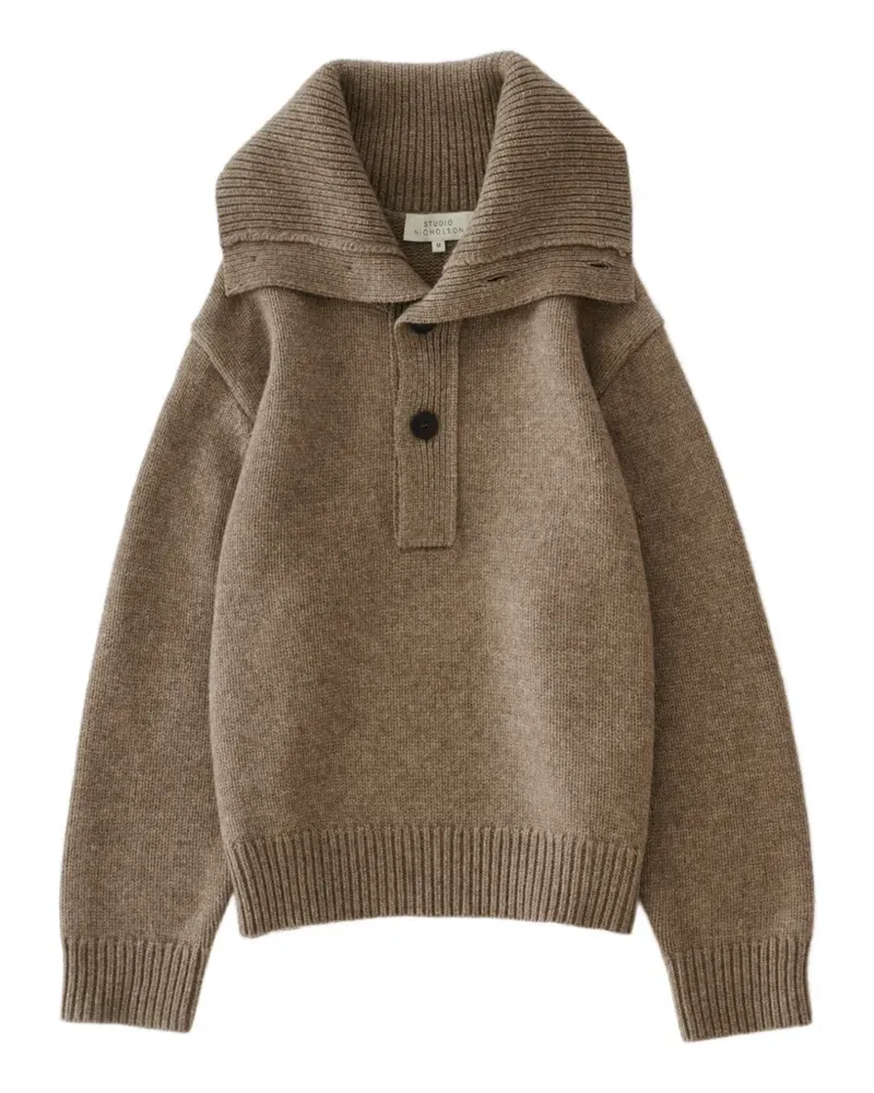 Studio Nicholson Orena Pullover mit Knöpfen - Braun Braun
