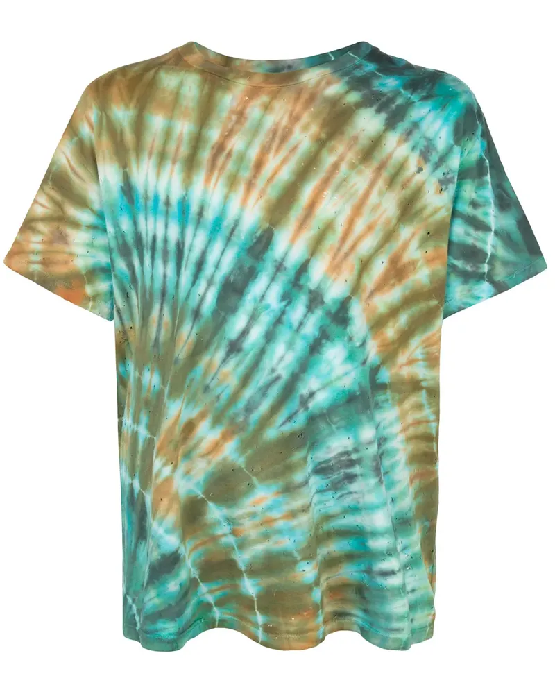 Amiri T-Shirt mit Batik-Print - Blau Blau