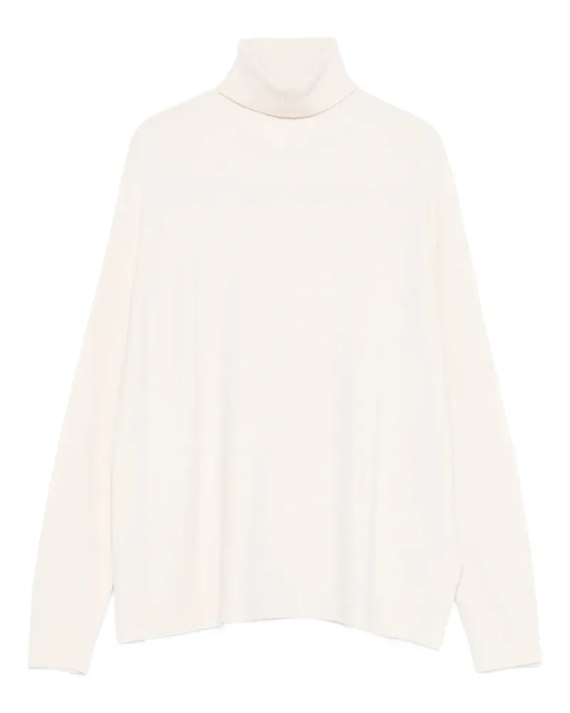SOLOTRE Pullover mit Rollkragen - Weiß Weiß