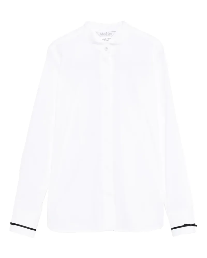 Max Mara Otranto Hemd mit Paspeln - Weiß Weiß