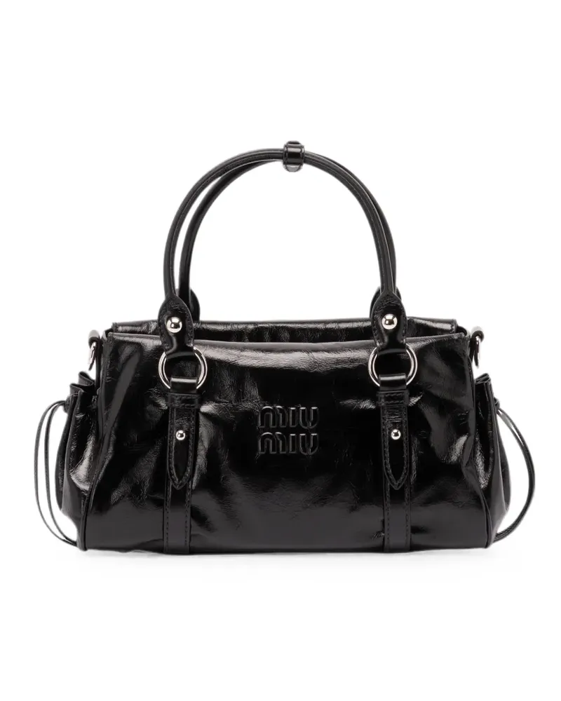Miu Miu logo-embossed tote bag - Schwarz Schwarz