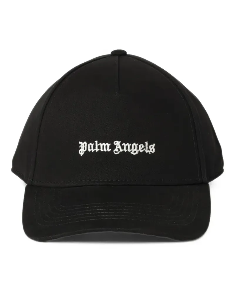 Palm Angels logo-embroidered baseball cap - Schwarz Schwarz