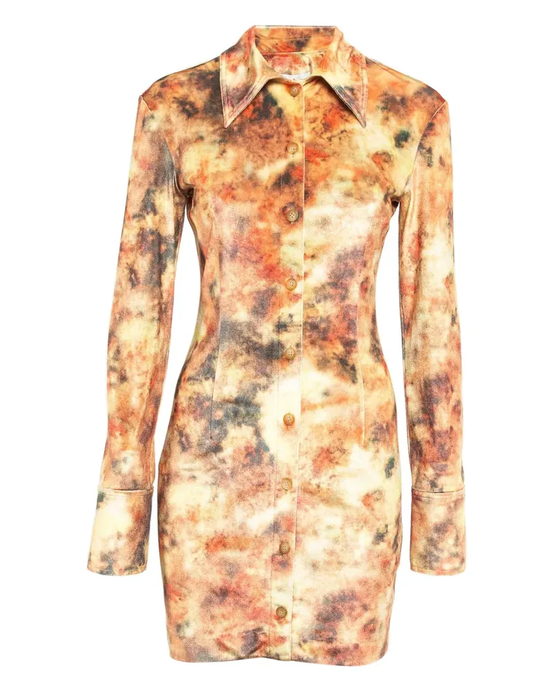 Nanushka Minikleid aus Samt - Orange Orange