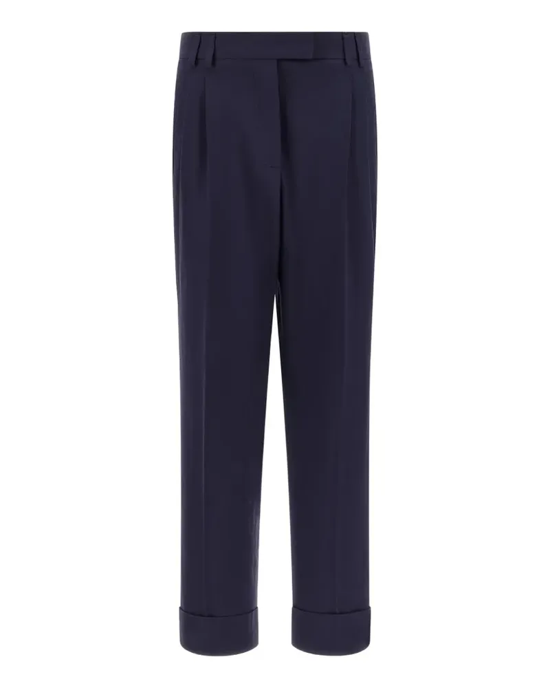 Alberto Biani Albertino cotton tailored trousers - Blau Blau