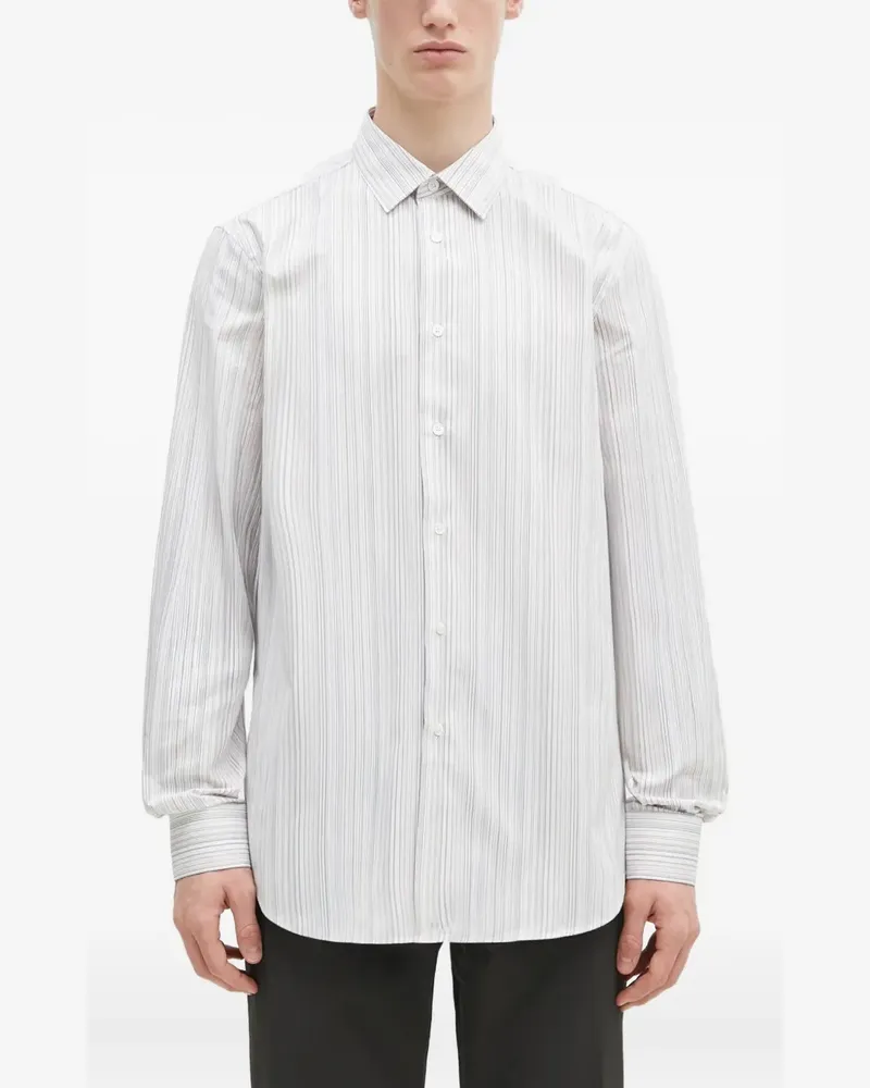 Paul Smith Hemd mit Nadelstreifen - Weiß Weiß