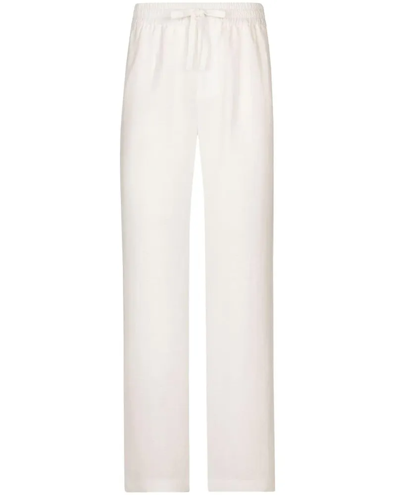 Dolce & Gabbana Hose mit Kordelzug - Weiß Weiß