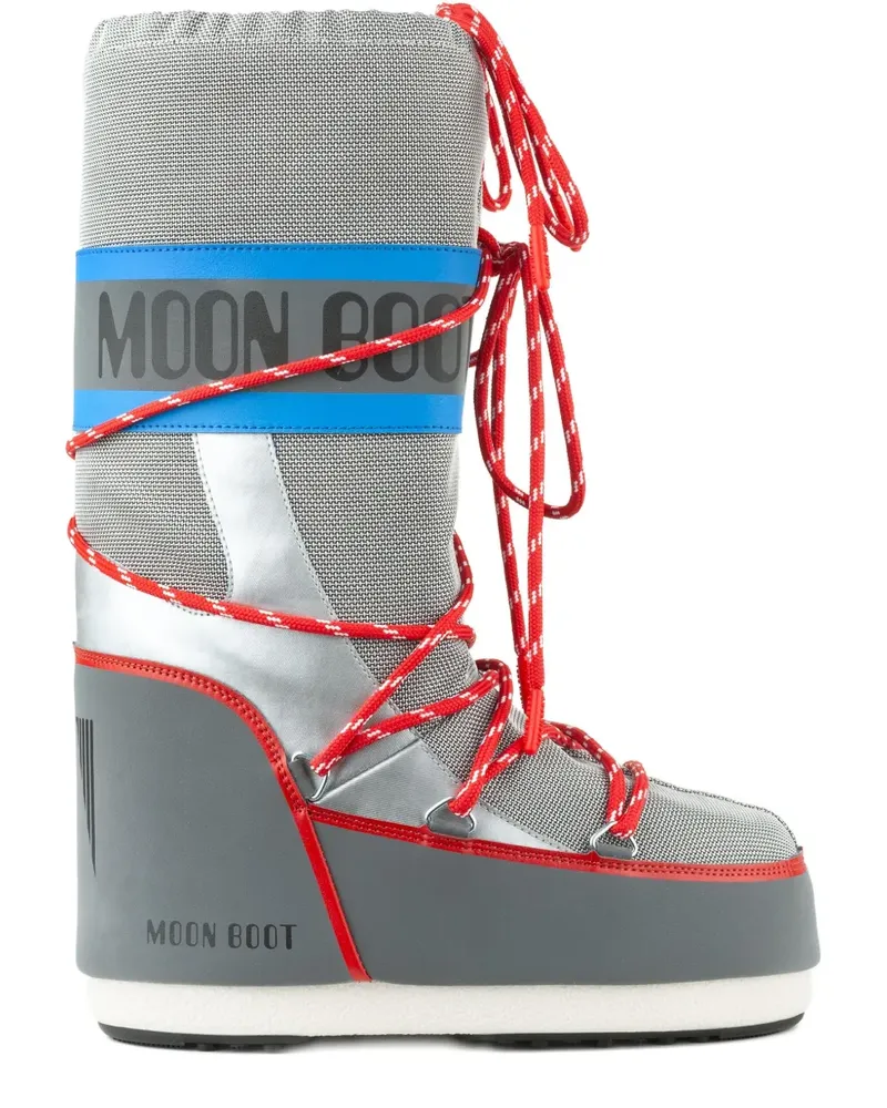 Moon Boot Icon Schneestiefel - Silber Silber