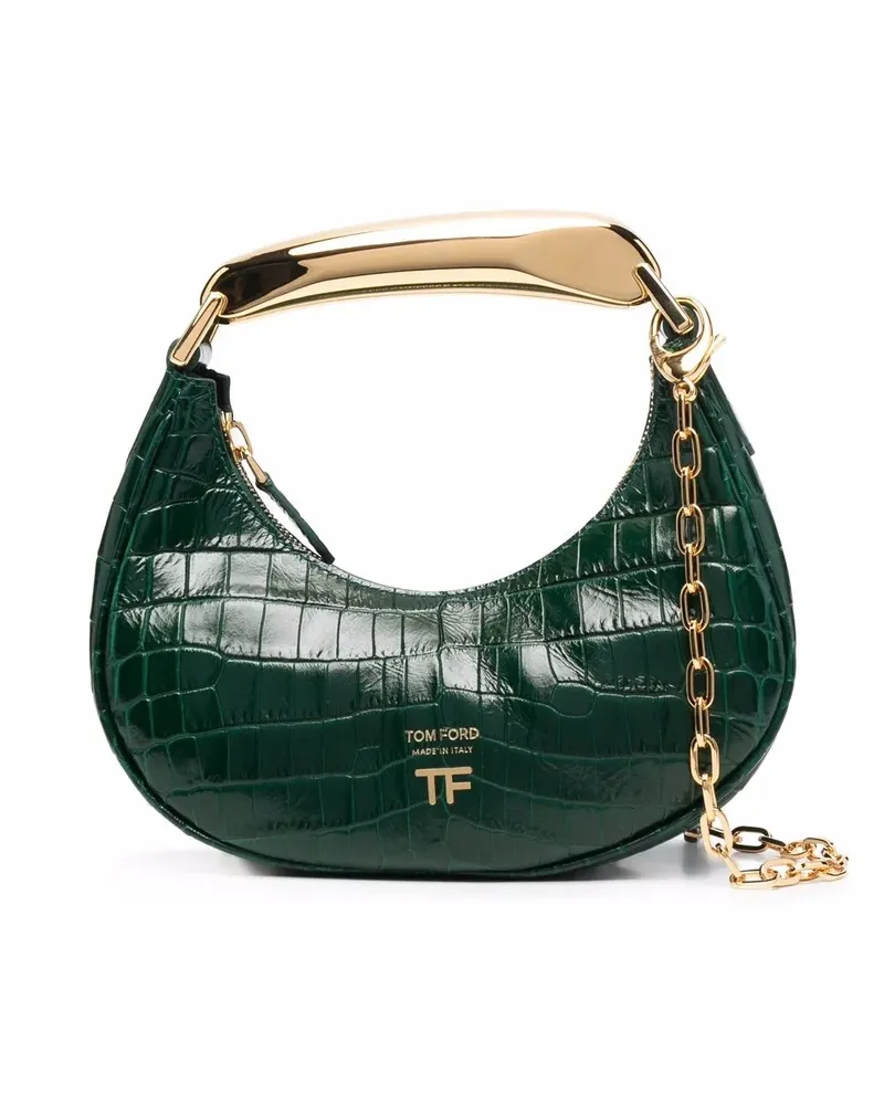 Tom Ford Mini Bianca Schultertasche - Grün Grün