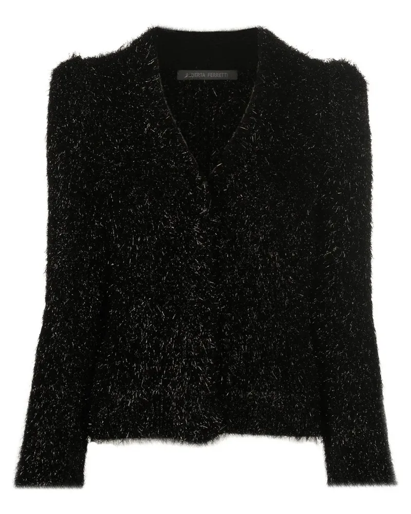 Alberta Ferretti Pullover mit V-Ausschnitt - Schwarz Schwarz