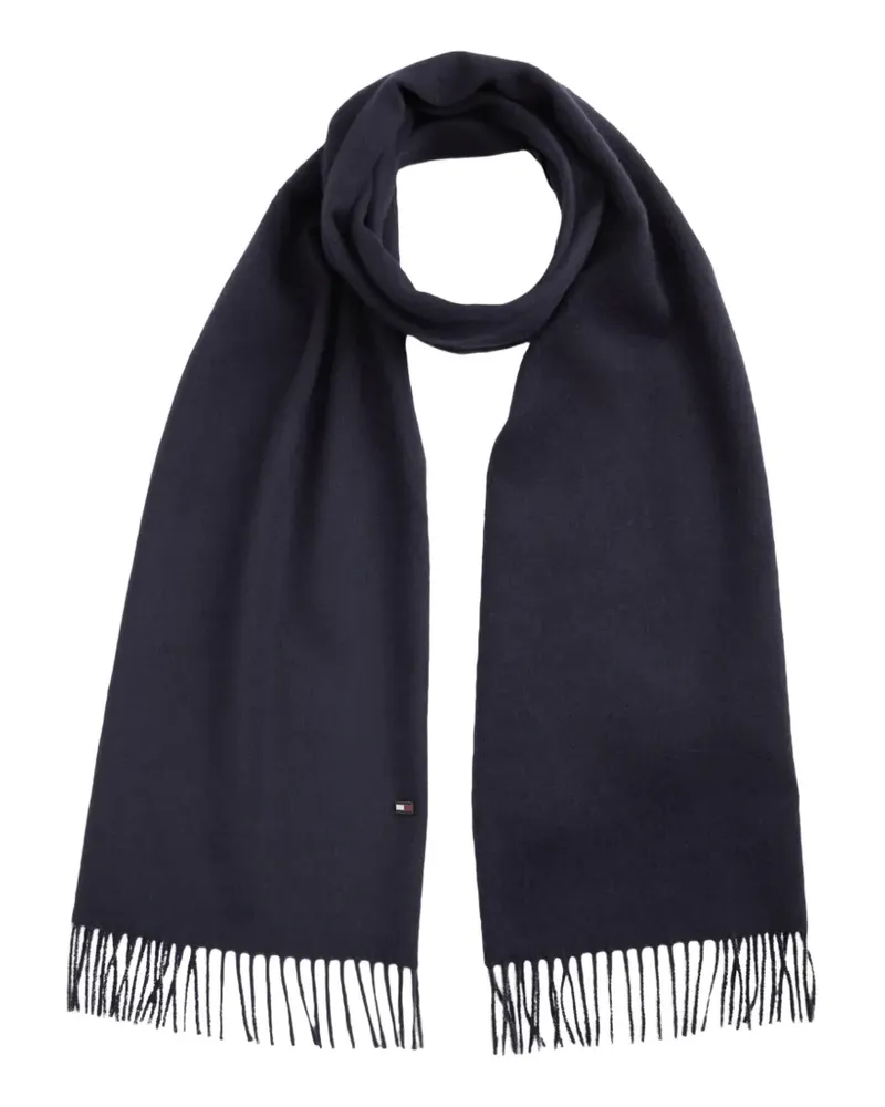 Tommy Hilfiger Schal mit Fransen - Blau Blau
