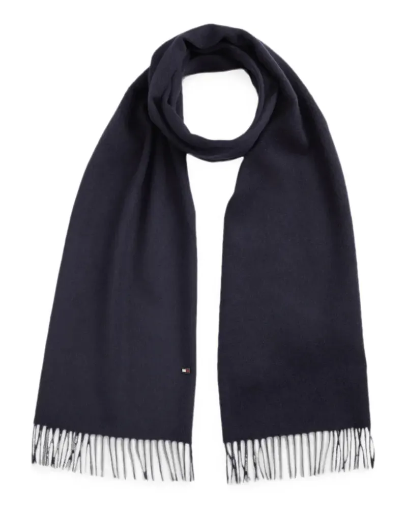 Tommy Hilfiger Schal mit Fransen - Blau Blau