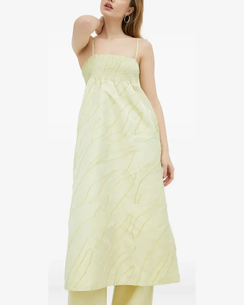 Gestuz Kleid mit gerafftem Detail - Gelb Gelb