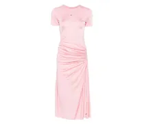 Drapiertes Midikleid - Rosa