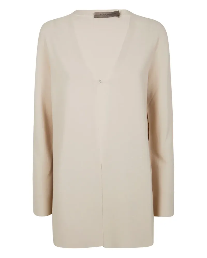 D.EXTERIOR Oversized-Cardigan mit V-Ausschnitt - Nude Nude