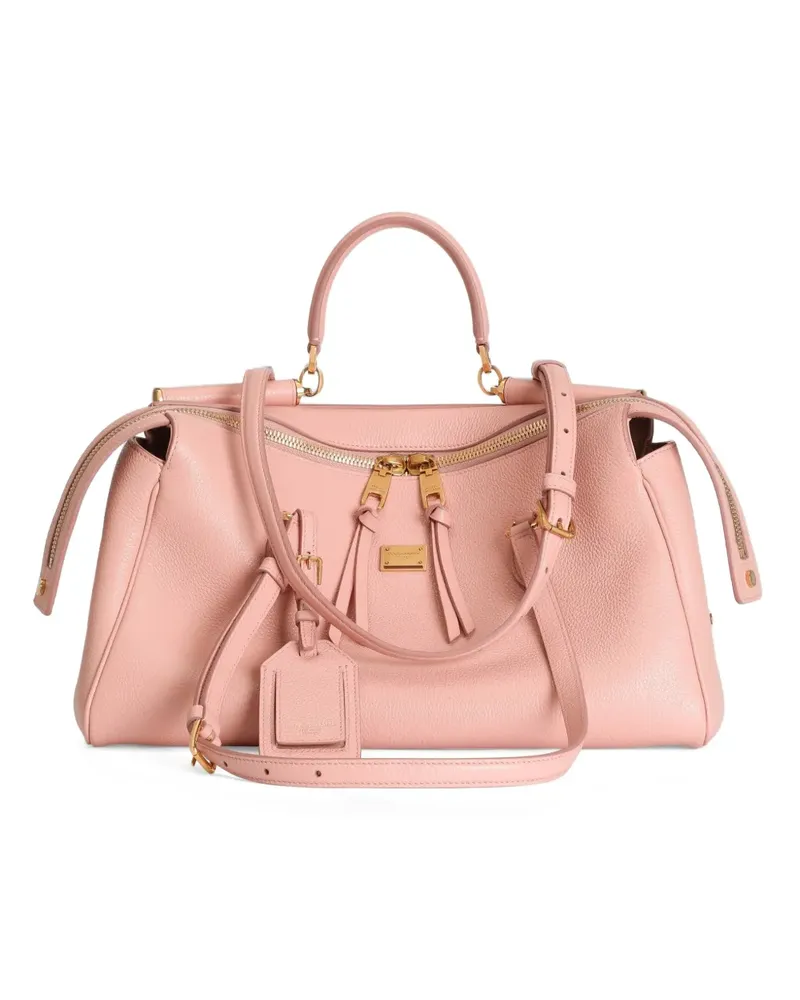 Dolce & Gabbana medium Vittoria handbag in calfskin - Rosa Rosa