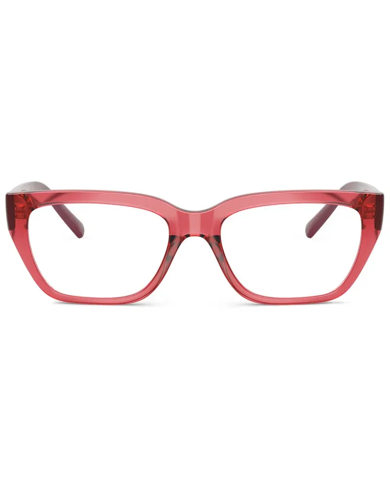 Vogue Brille mit eckigem Gestell - Rot Rot