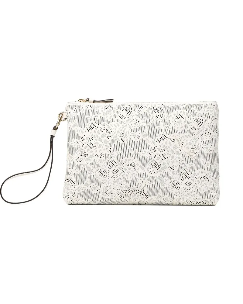 Jimmy Choo zipped flat purse - Weiß Weiß