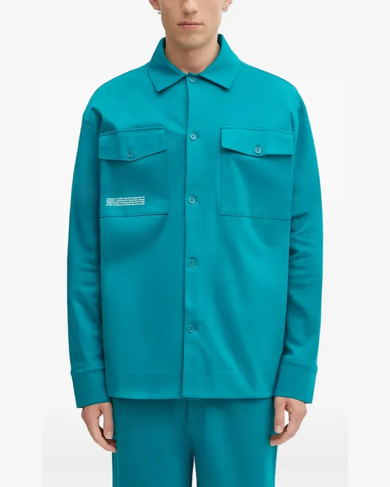 PANGAIA Hemd mit Brusttasche - Grün Grün